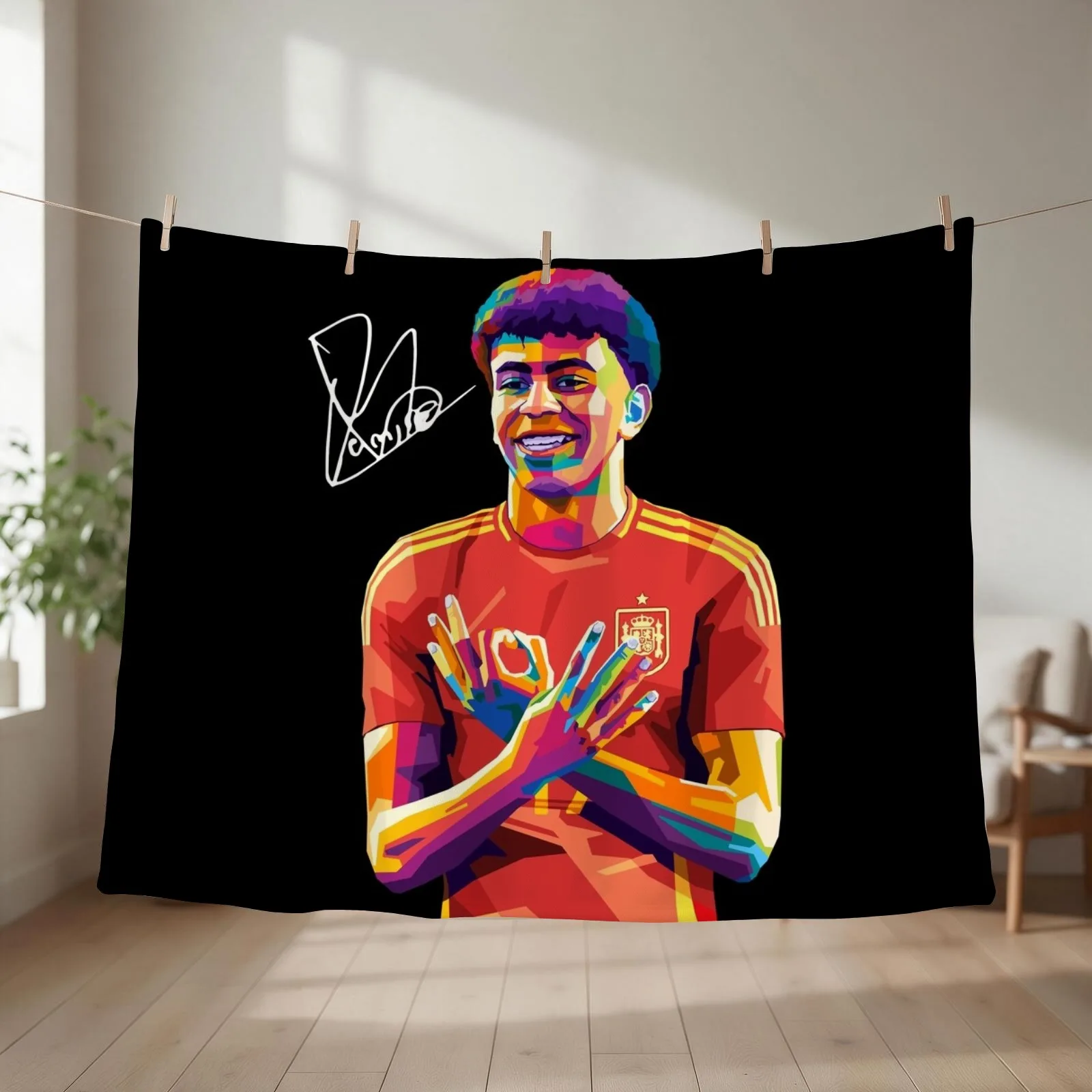 Lamine Yamal Wpap Pop Art Throw Blanket Sofa Quilt heavy to sleep warm for winter Decorative Beds Blankets
