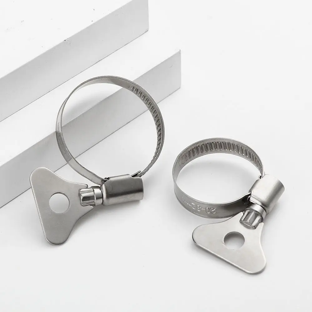 1Pcs Welding New Handle Hardware Sealing Exhaust T Bolt Hose Clamps Stainless Steel Pipe Clip