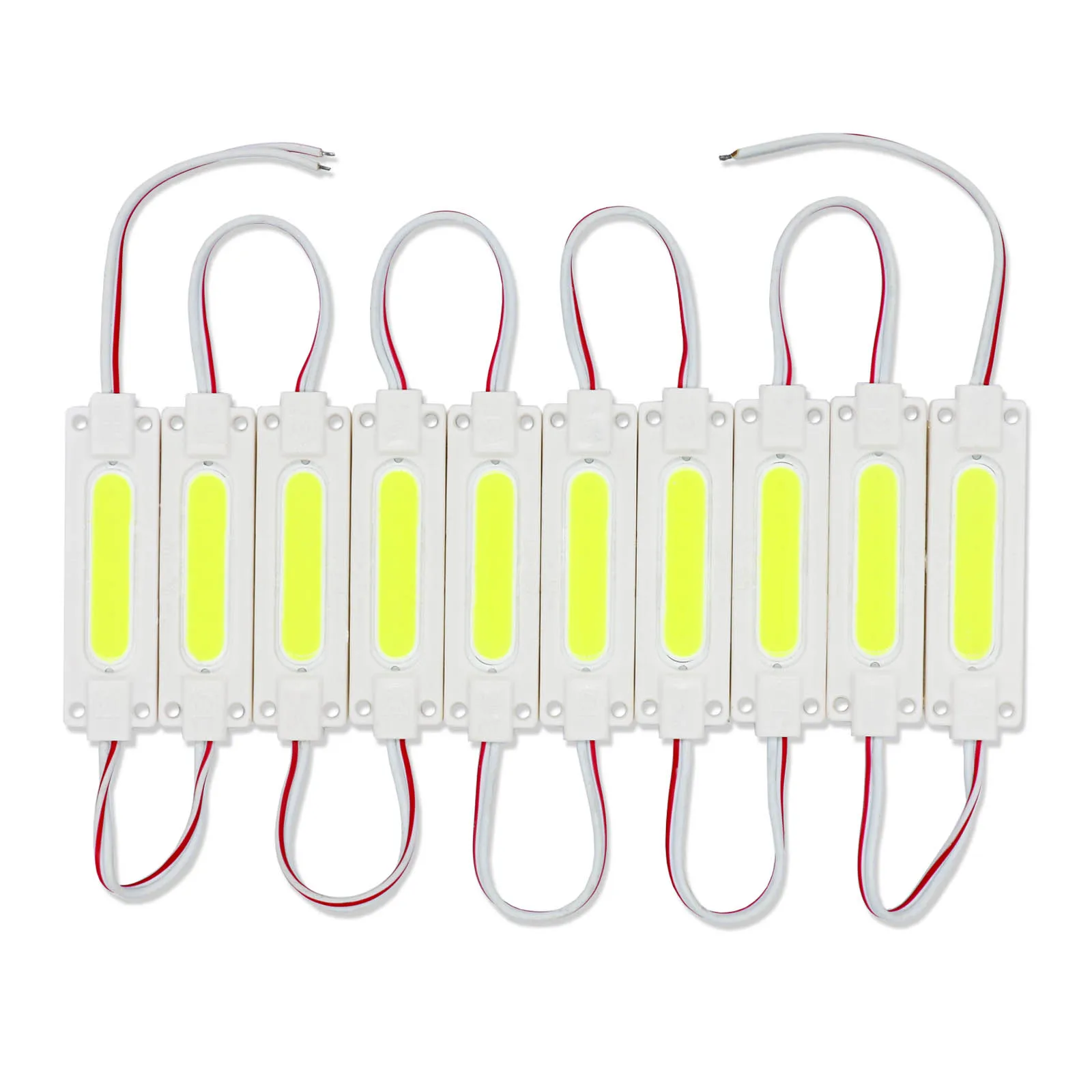 LED COB 20W DC12V Light Bulb Strip Chip Yellow Cold White Blue Red Green Board Illumination LED Decorative Light for Billboard