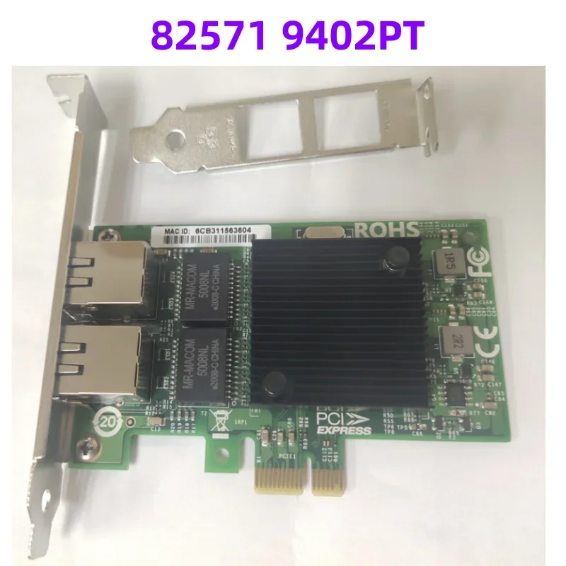

82571 9402PT PCI-E X4 Gigabit Dual-port Network Card