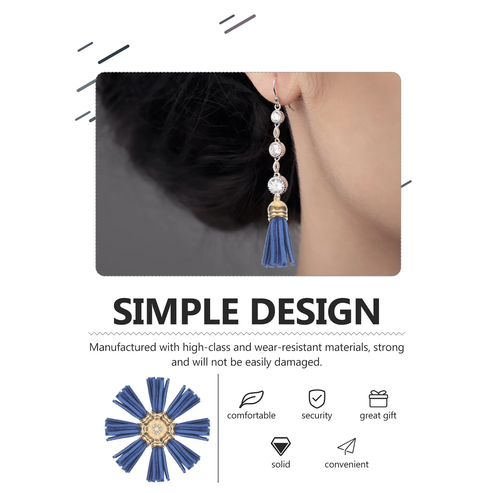 

100pcs Colorful Tassels Keychain Decors Car Making Supplies Craft Alloy Jewelry Bookmark Hanging Decorations