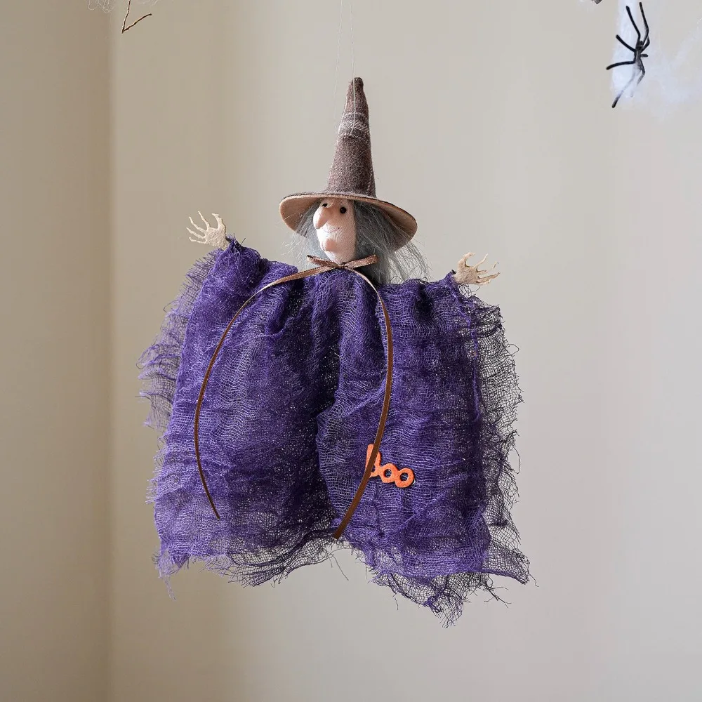 

Ghost/Witches Halloween Pendant Haunted Scary Black Cat Hangings Pendant Cute Pumpkin/Black Cat Halloween Ornament Living Room