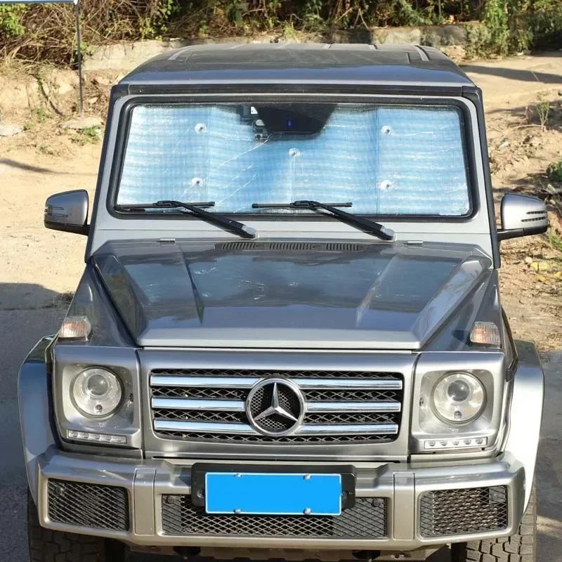 

For Mercedes Benz G Class W463 04-18 Car Accessories Aluminum Foil Car Front Windshield Thermal Curtain Shading Sunscreen Panel