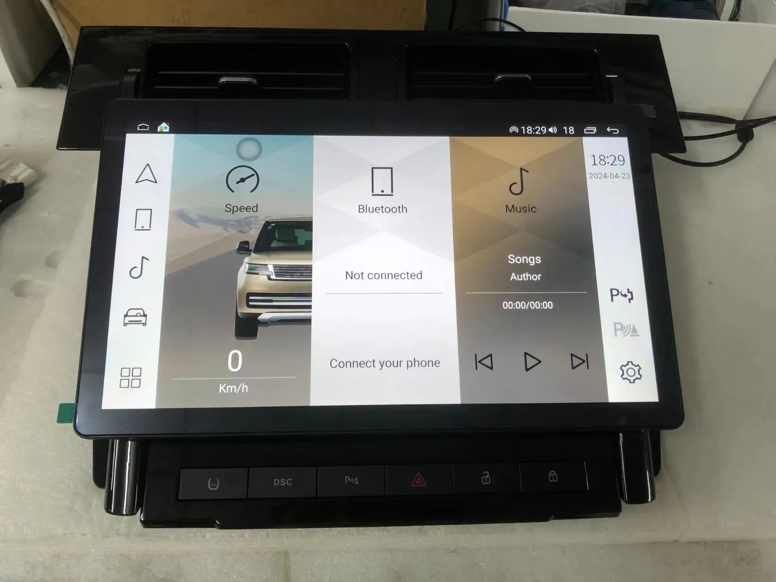 AC แผงควบคุมจอแสดงผล LCD หน้าจอเดิมเสริม Navigation center สําหรับ Range Rover Sport 2005-2009-L320