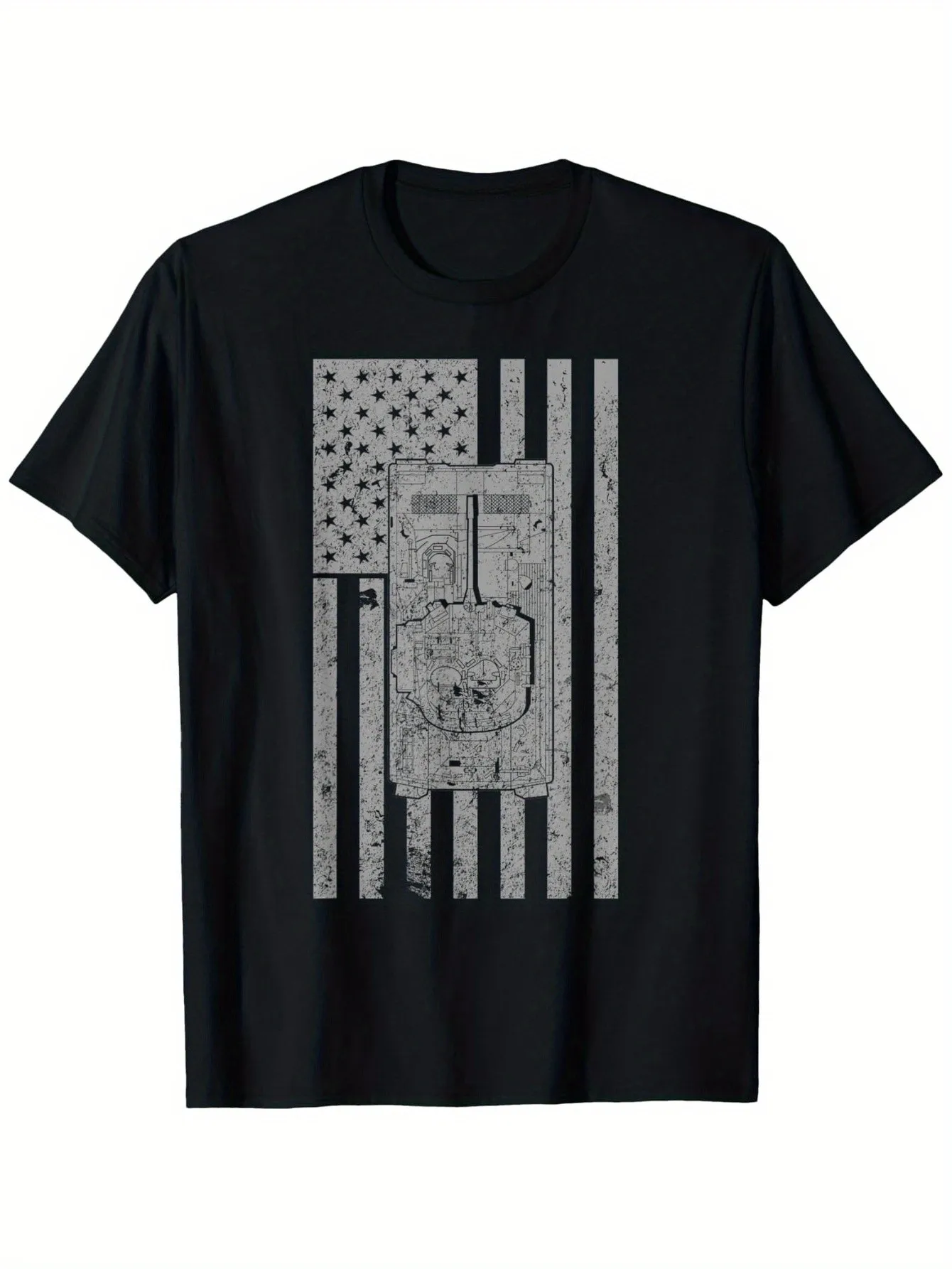 

M2 Bradley Ifv American Military Tank Vintage Flag T-Shirt Unisex Cotton Casual Crew Neck Outdoor Short Sleeve T-Shirt Slightly Stretchy 100% Cotton Sxxxl