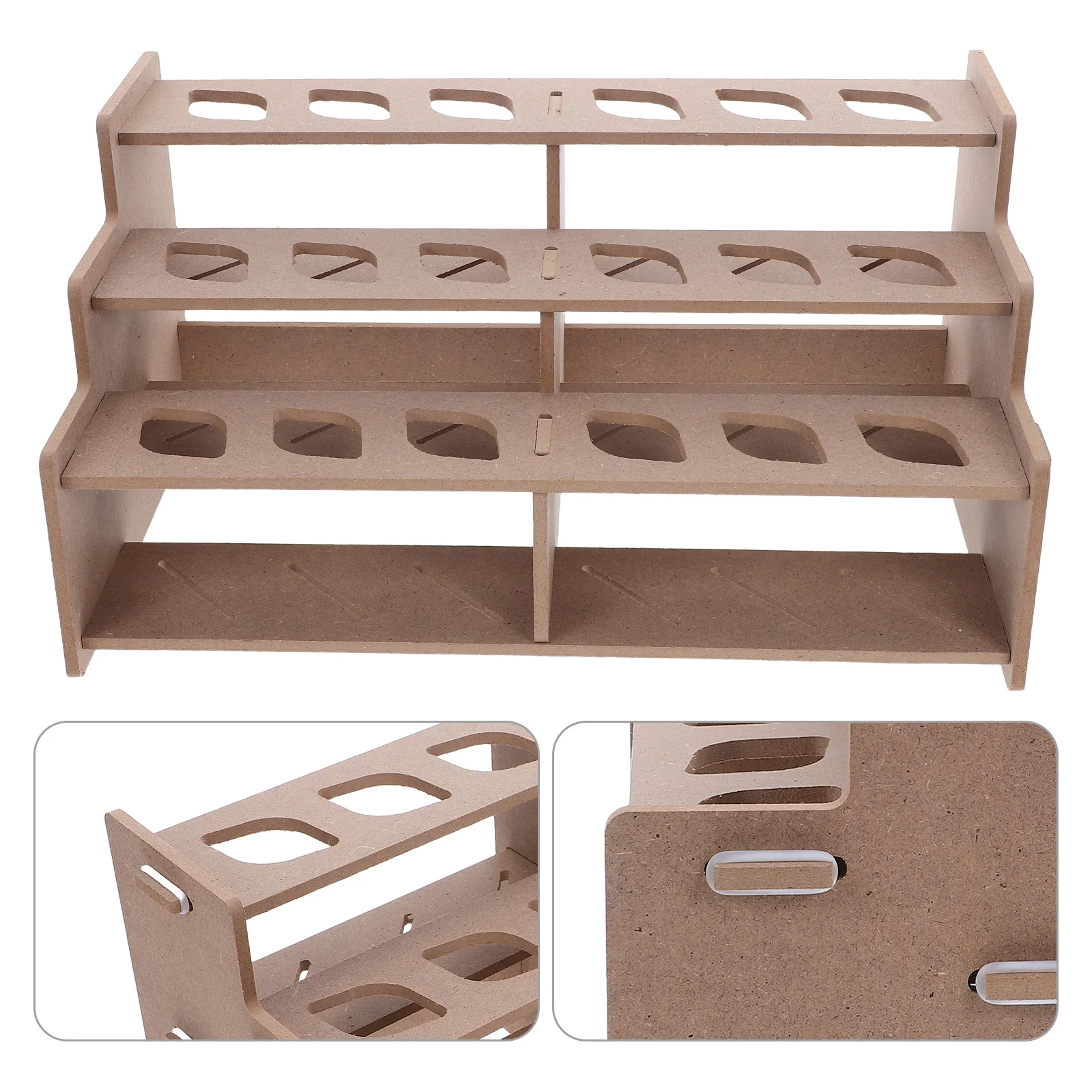 

Paint Organizer Rack Compact Multi Layer Desktop Stand for Oil Watercolor Paint Tubes Brush Storage Holder for Artists