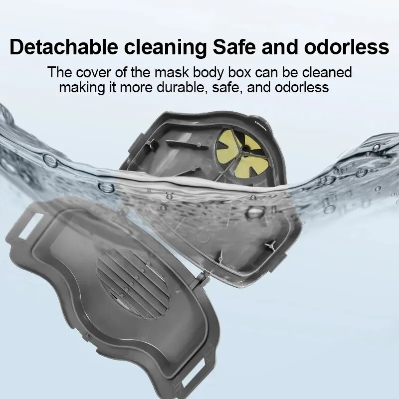 Half Face Dust Mask Respirator Safety Work Mask with Cotton Filter for DIY House Cleaning Carpenter Builder Polishing Dust-Proof
