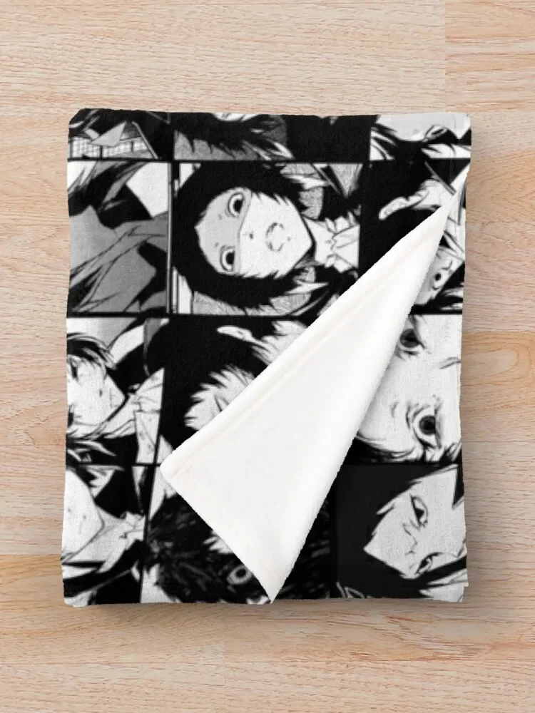 Akutagawa Ryunosuke- collage black and white version Throw Blanket Summer Beddings bed plaid Fluffy Softs Blankets