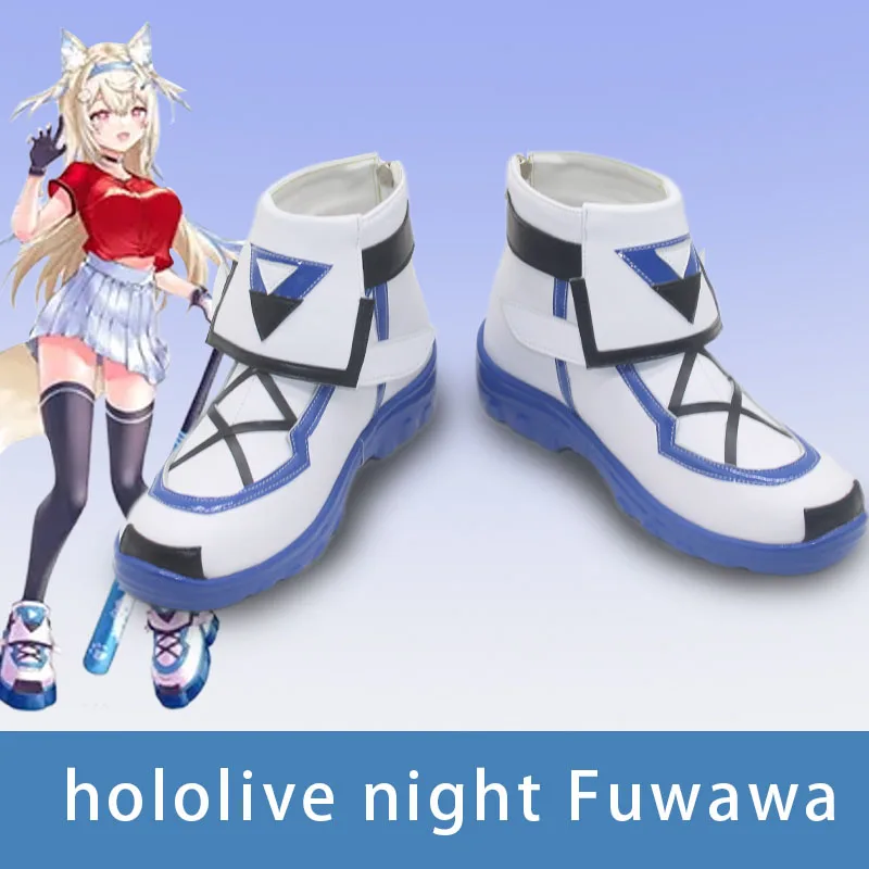 

Hololive night Fuwawa Cosplay Shoes Boots For Hallowmas Party Comicon Adult Women Men