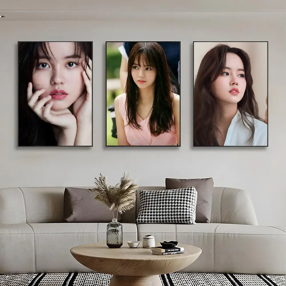 K-Kim So-hyun Poster Frameless Wall Art Print, Peel-and-Stick Removable