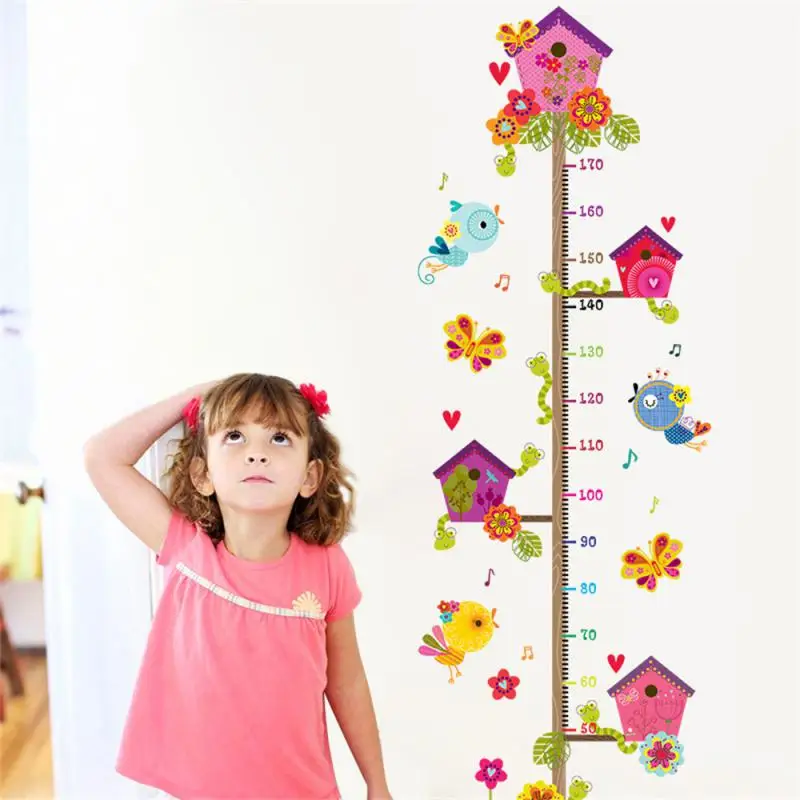 Sticker  self-adhesive Childrens Height Stickers Cartoon Boys And Bedroom Wall Sticker Lovable Height Measurement Sticker