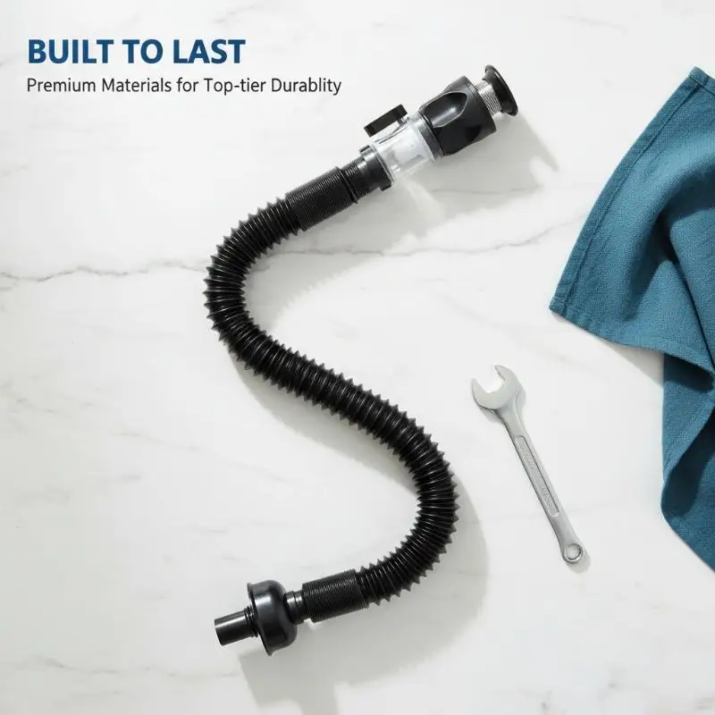 Flexible Drainage Outlet Pipe For Kitchen Bathroom Vanity Restroom Draining Sink
