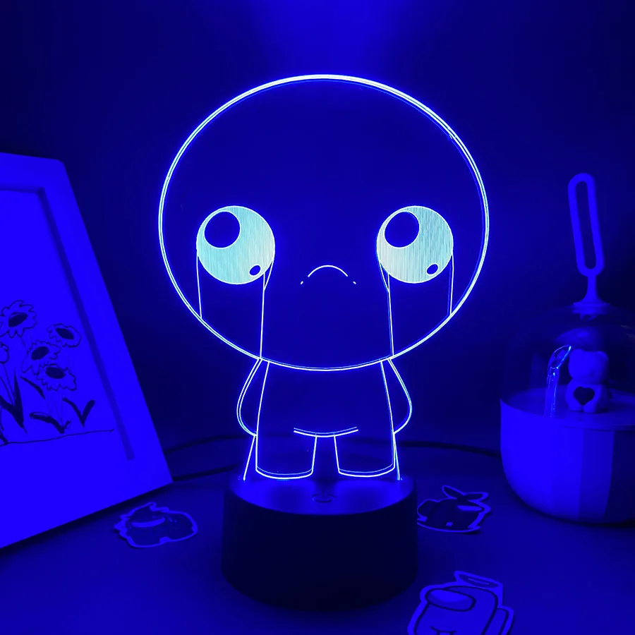 Juego caliente de la encuadernación de Isaac Rebirth, luz nocturna de neón Led 3D, regalo de cumpleaños para novio, jugador, decoración de