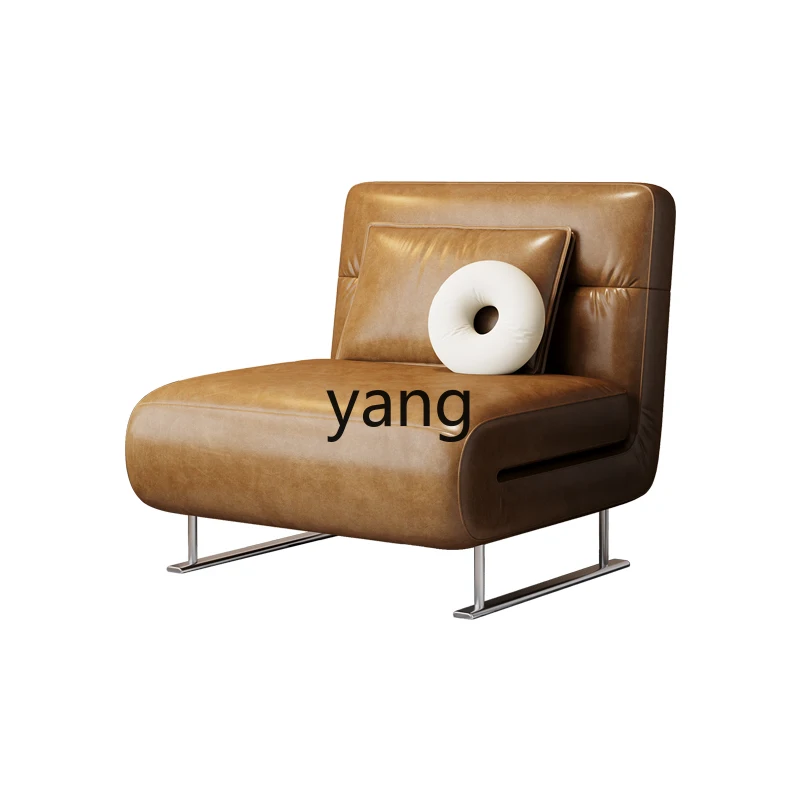 

LMM foldable retro sofa bed leisure chair small apartment dual-purpose sofa