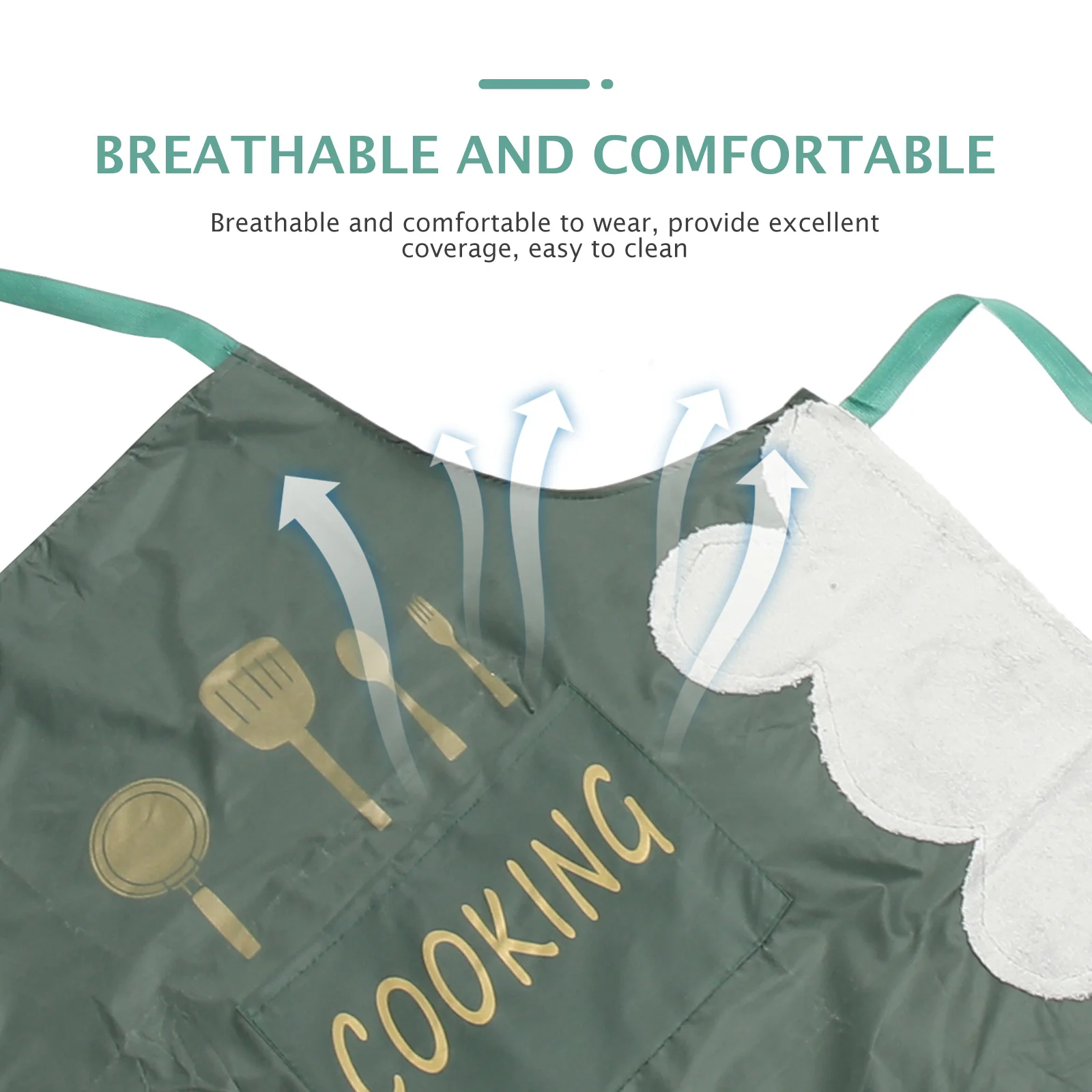 2 pçs avental à prova dwaterproof água avental de cozinha à prova de óleo resistente ao desgaste lavável para cozinhar grelhar churrasco arte artesanato presente das mulheres dos homens