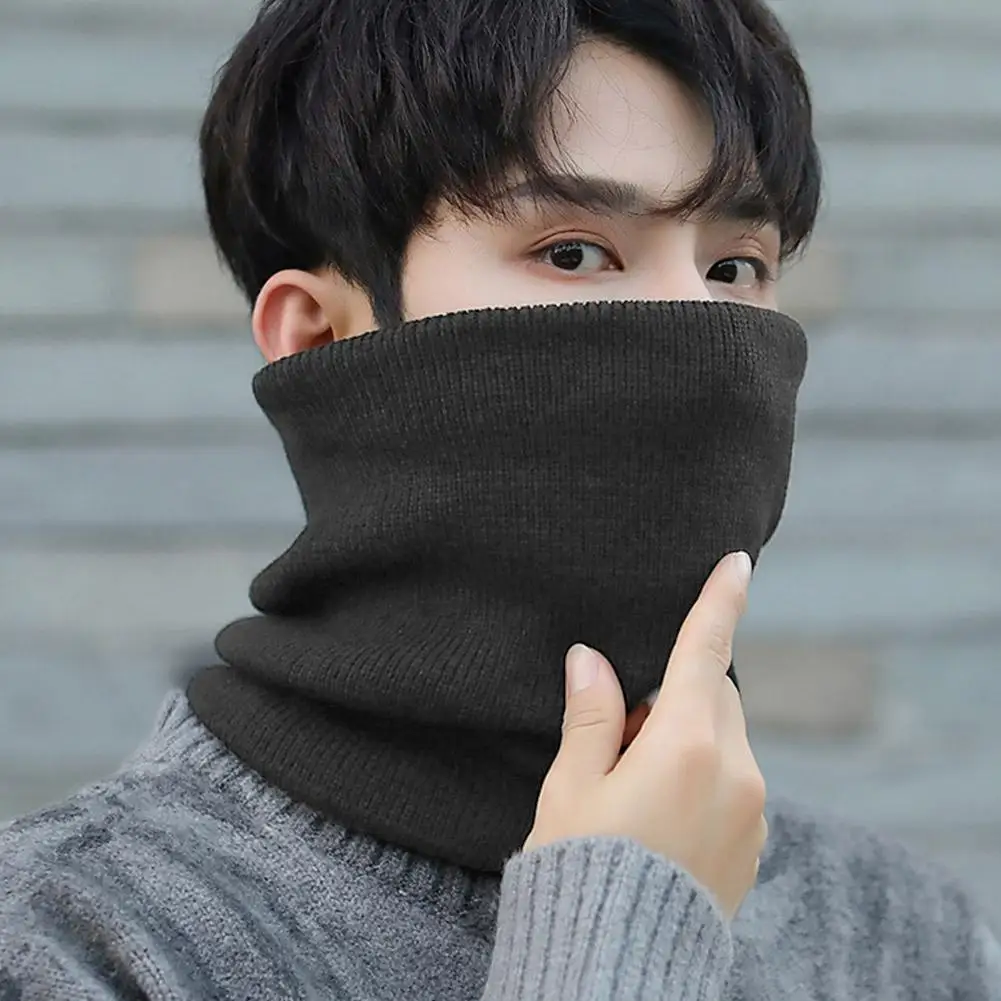 Soft Thickened Plush Warm Scarf - Winter Windproof Neck Gaiter, Cold-Proof Tube Scarf for Outdoor Sports (Skiing, Running)