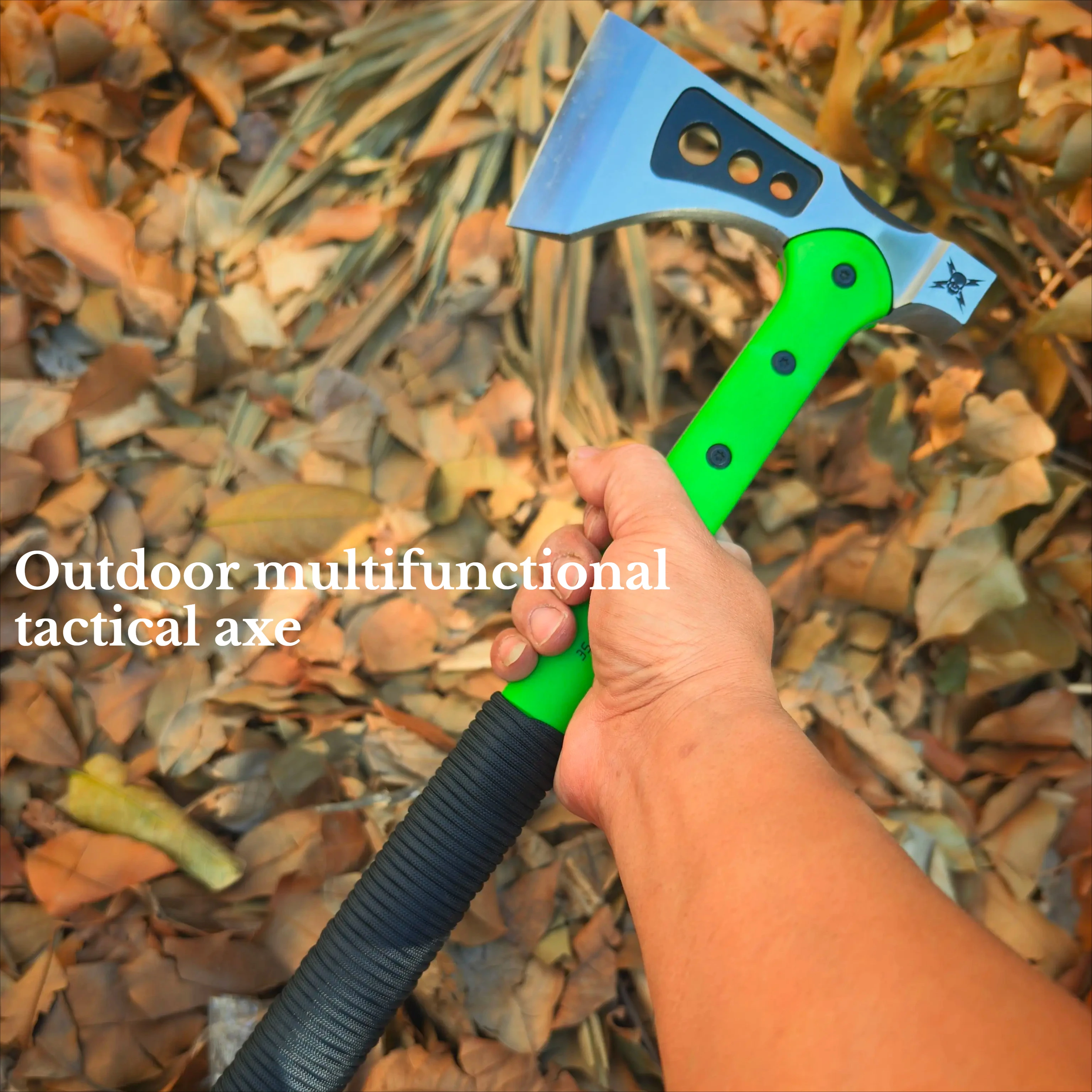 NEW Outdoor portable multifunctional hammer axe 3c cast steel camping hiking portable emergency tool
