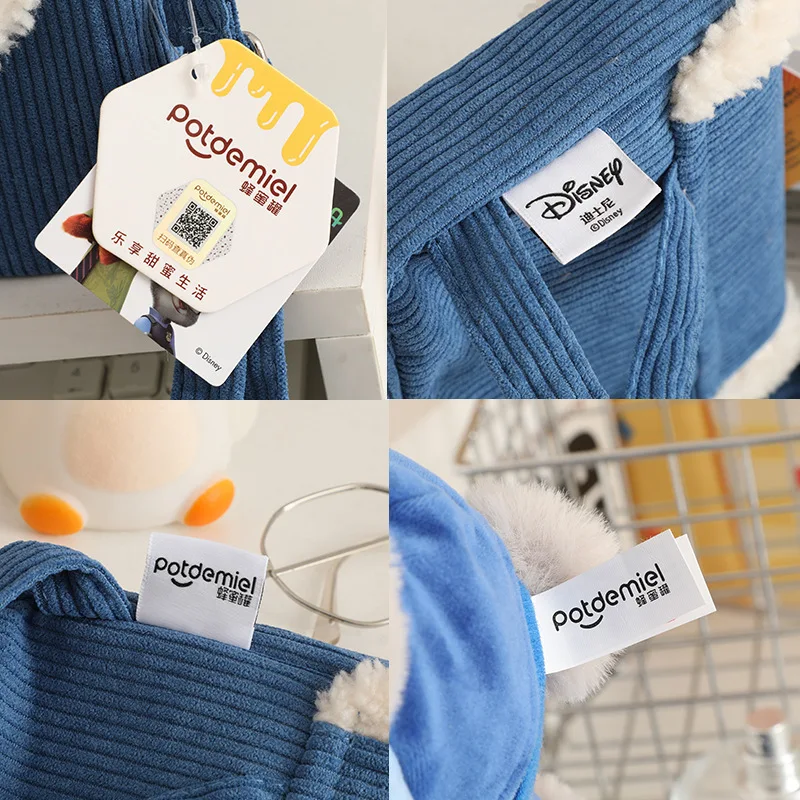 Potdemiel Cartoon Zootopia Judy Hopps Nick Wide Kawaii Messenger Bag Plush Doll Crossbody Bag Cute Children'S Holiday Xmas Gift