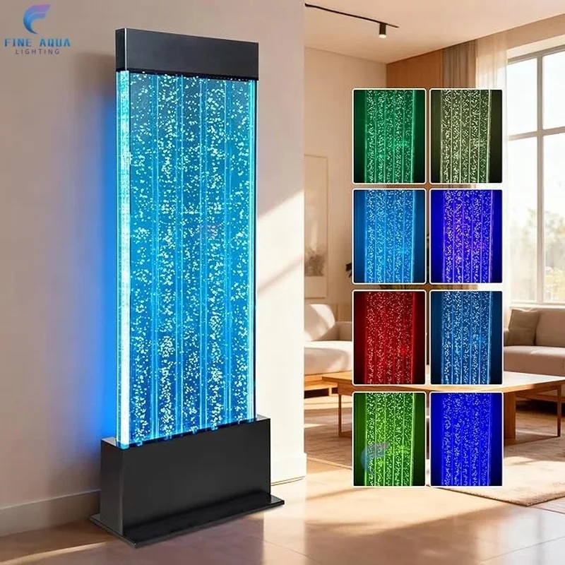 custom.Sale Home Contemporary Improvement with Light Colors Changing Home and Office Decor Acrylic Sensory Bubble Wall with Remo
