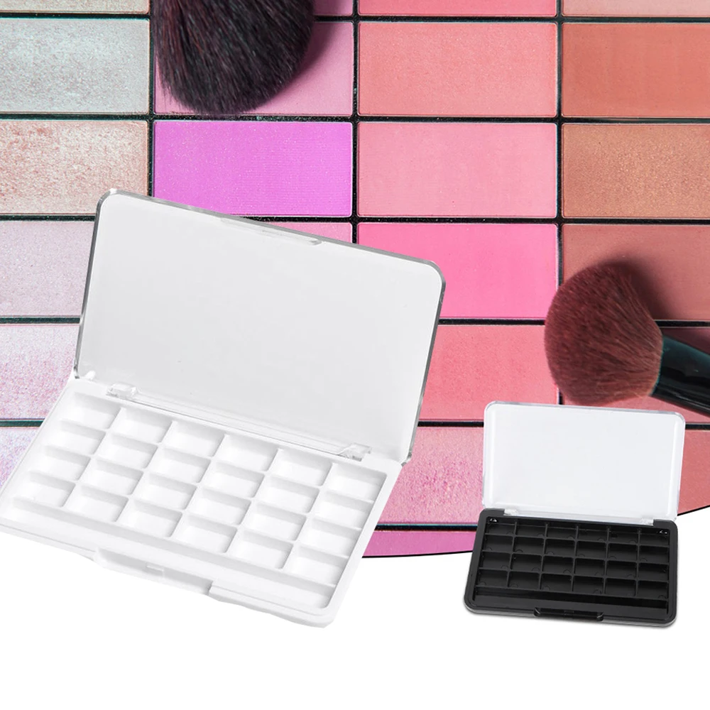 Estuche de Maquillaje con 24 Compartimentos para Bálsamo Labial, Colorete, Paleta Recargable, Estuche Vacío para Sombras de Ojos, Herramienta de Cosméticos