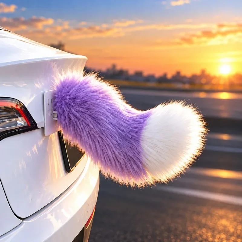 Car Exterior Decoration Electric Wagging Tail Ornament Auto Rechargeable Accessories for Motorcycle Truck  Vehicle