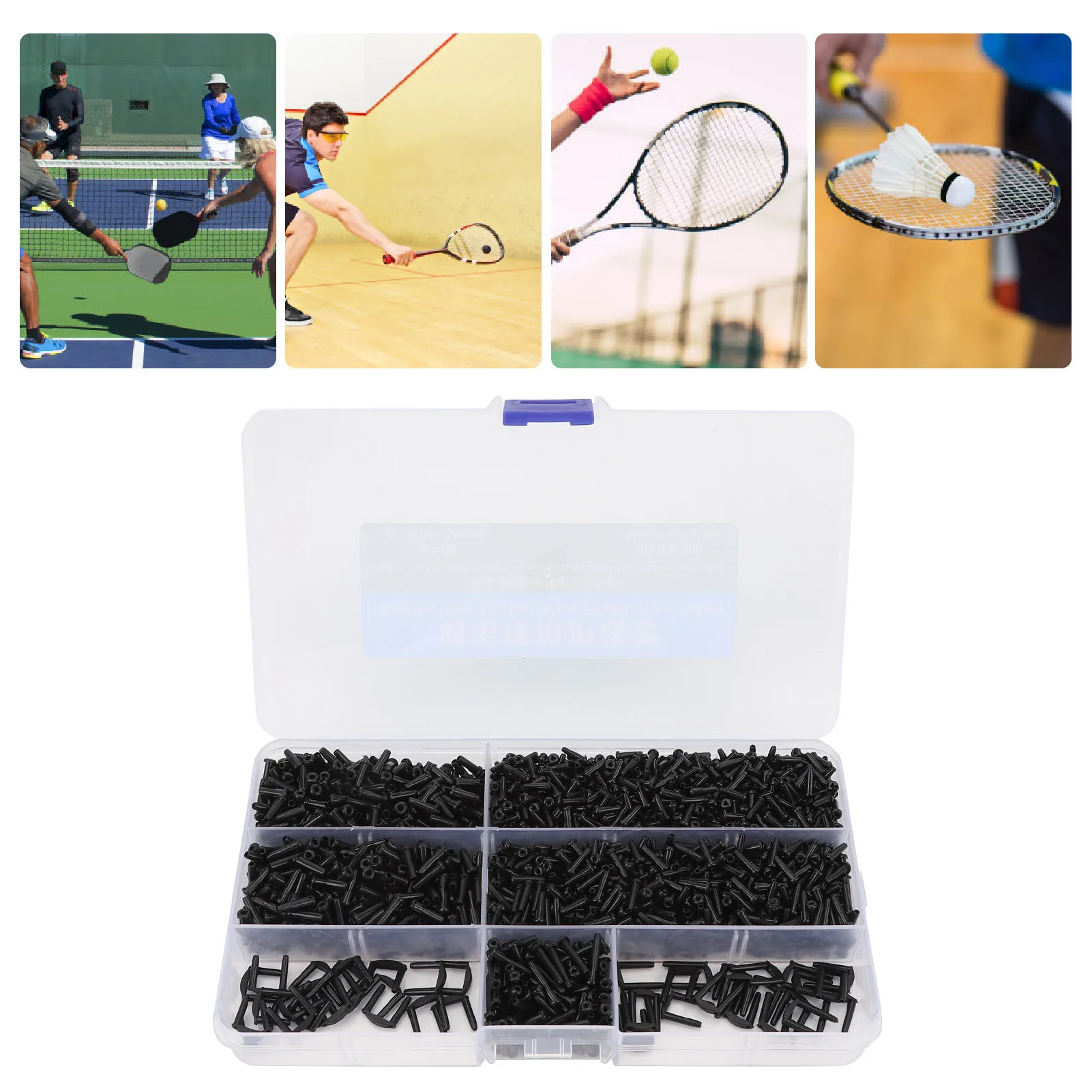 

1 Box Badminton String Protector Nylon Protective Badminton Grommet Set For Pickleball Racquetball