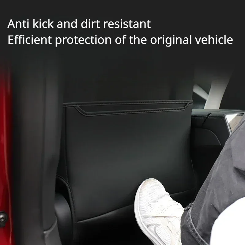 For 2024 Tesla New Model 3 Highland Car Seat Backrest Antidirty Pad Seat Protection Cover Anti Kick Pad Car Interior for Model3Y