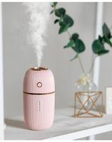 300ML White Aromatherapy Diffuser USB Ultrasonic Air Humidifier Mist Maker Aroma Essential Oil Diffuser for Home with LED Light