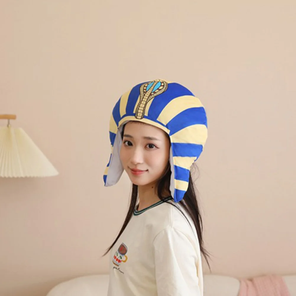 Fantasia Faraone egiziano Corona Palcoscenico storico Disfraz Accessori per costumi Uomini adulti Fantasia Halloween Carnevale Puntelli per feste