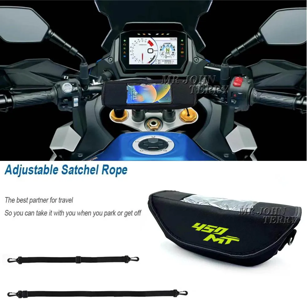 For CFMOTO 450 MT Motorcycle accessory Waterproof And Dustproof Handlebar Storage Bag navigation bag