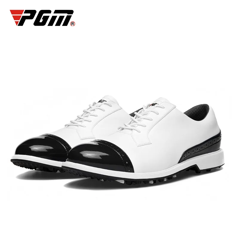 PGM Golf Shoes Men Waterproof Breathable Golf Shoes Slip Resistant Sports Sneakers Outdoor Brogue Style Golf Trainers XZ142