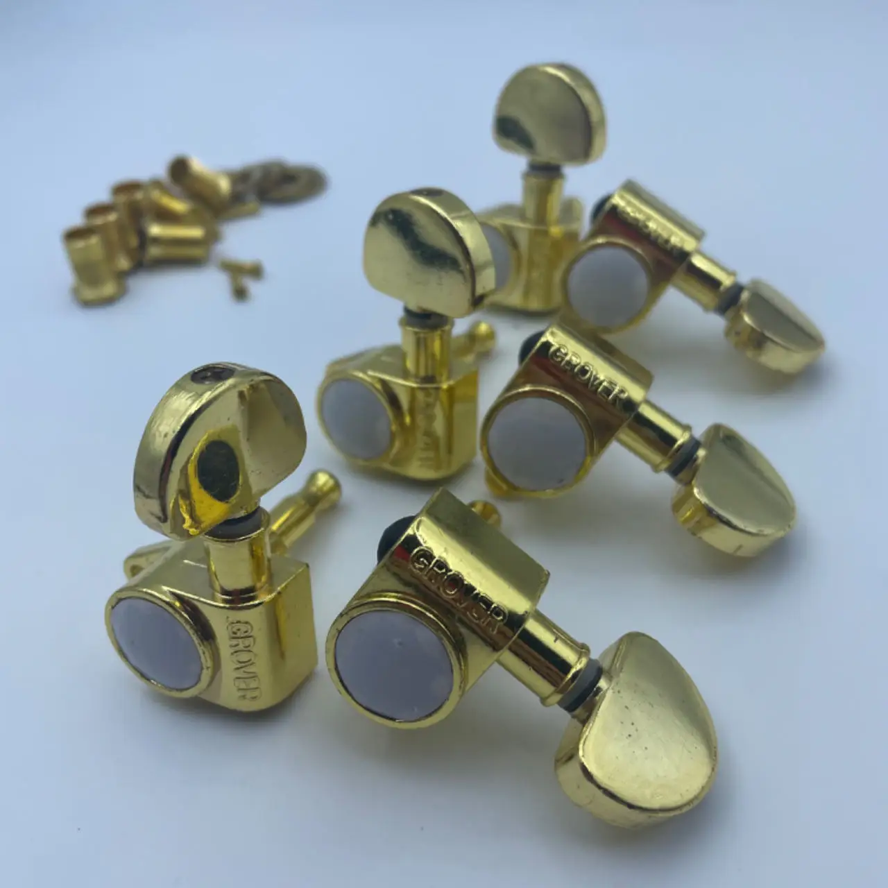 جروف نوبس آلة الغيتار الكهربائي ضبط أوتاد موالف الأجهزة الذهبية