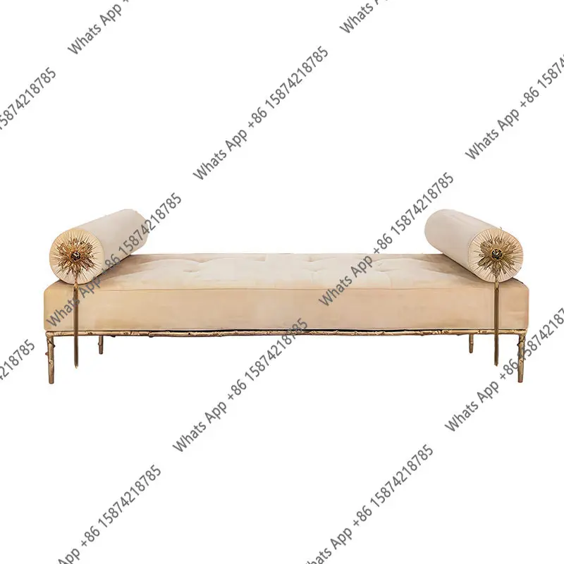 

Легкий роскошный дизайнерский прикроватный табурет с ветками, современный простой табурет для пеленания обуви в гардеробе, тканевый диван-скамья для гостиной