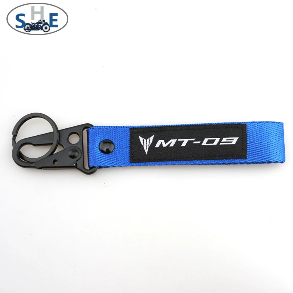 Brand New For YAMAHA MT09 MT-09 Tracer 900/GT Universal Motorcycle Accessories 3 D Double-Sided Embroidery Keychain KeyRing