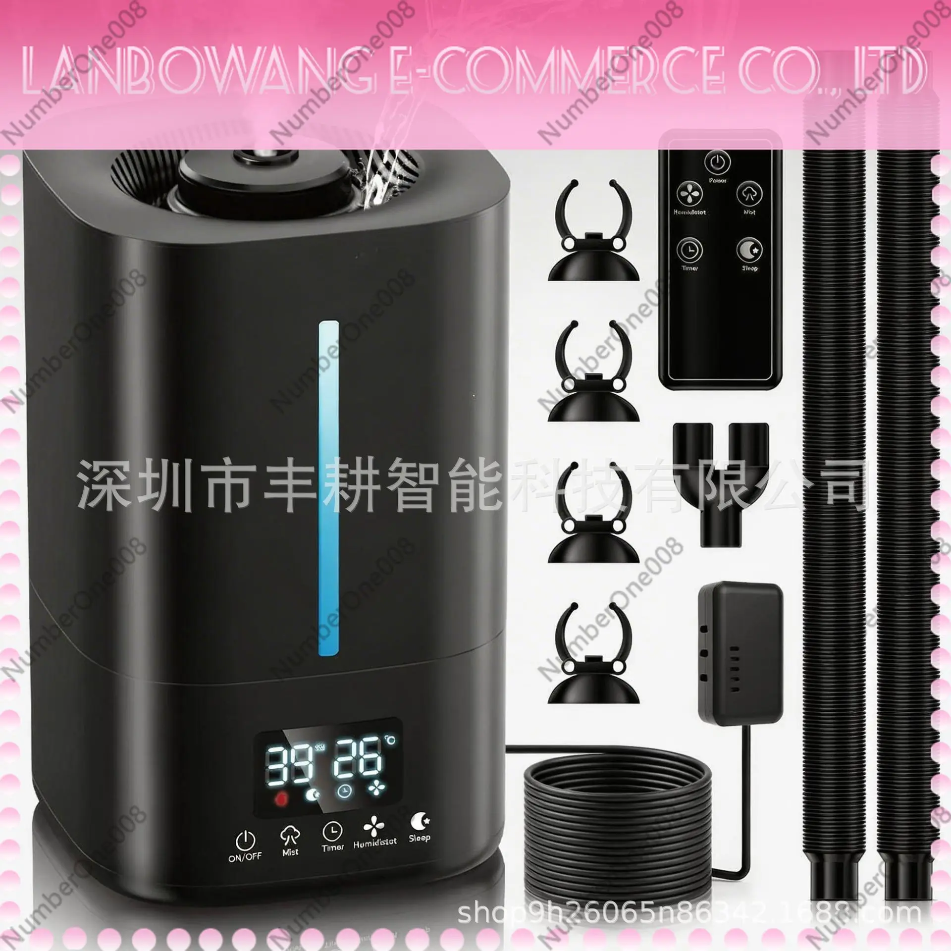 Smart Humidifier for Reptile Tent Greenhouse Home Use Quiet Constant Humidity Large Mist