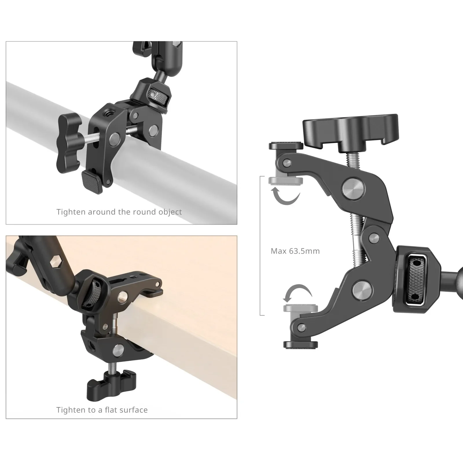 SmallRig Adjustable Magic Arm with Crab Clamp Kit Desktop Tripod for  Smartphones Webcams Action Cameras 4766