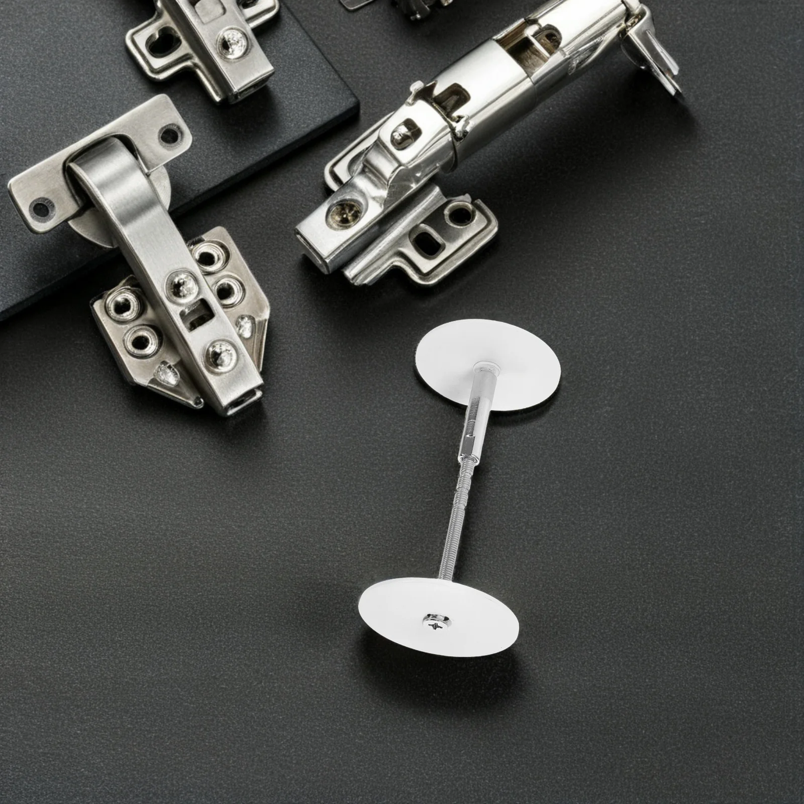 الفولاذ المقاوم للصدأ مقبض الباب ثقب المفتاح قفل غطاء الطبق 50 مللي متر حشو دائري لثقوب مقبض باب الأمان مع مسامير وشملت #5