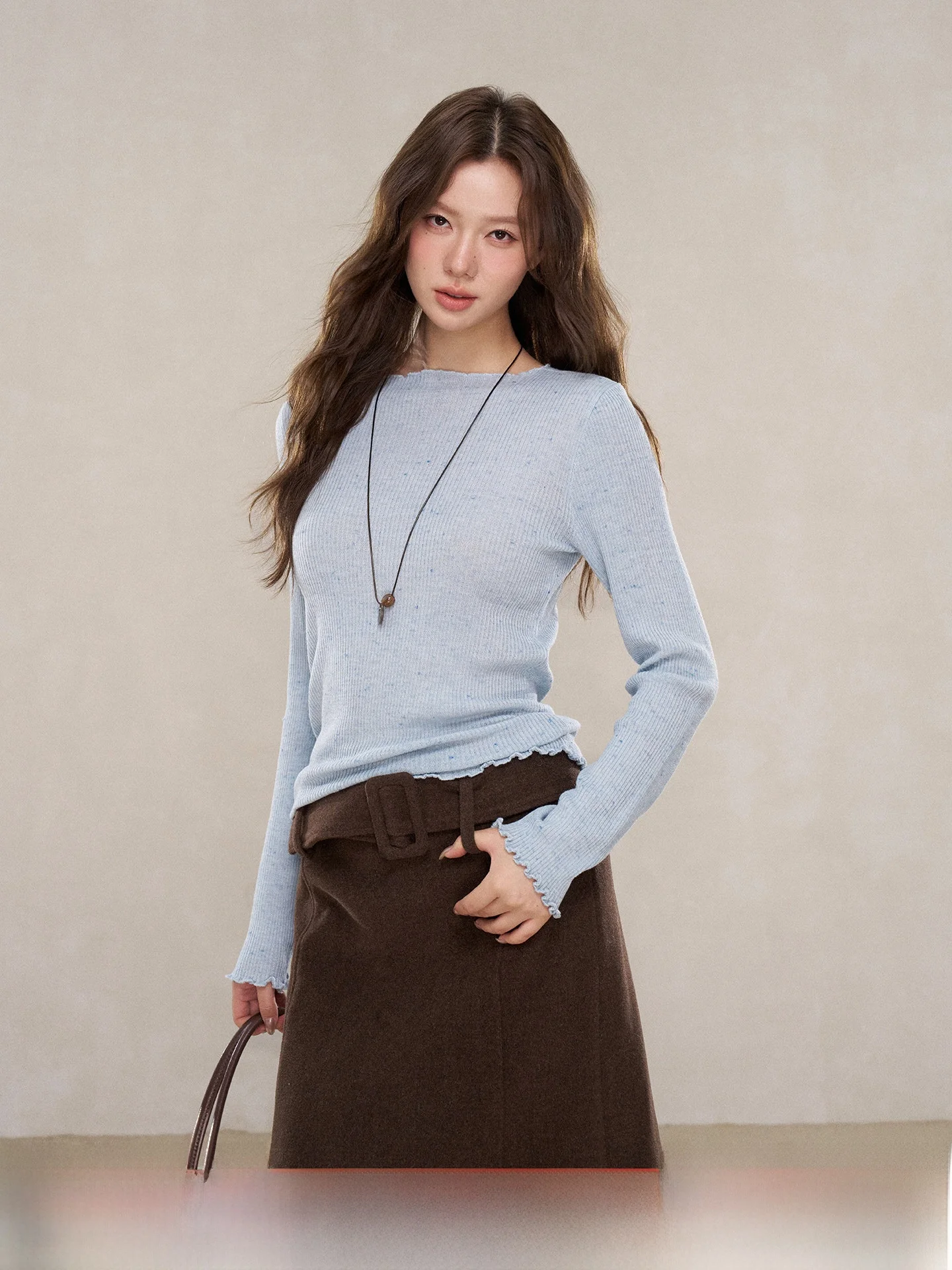 

Женский модный универсальный зимний топ Slim Fit с длинным рукавом и дизайном в виде маленьких диких ягод (новинка)