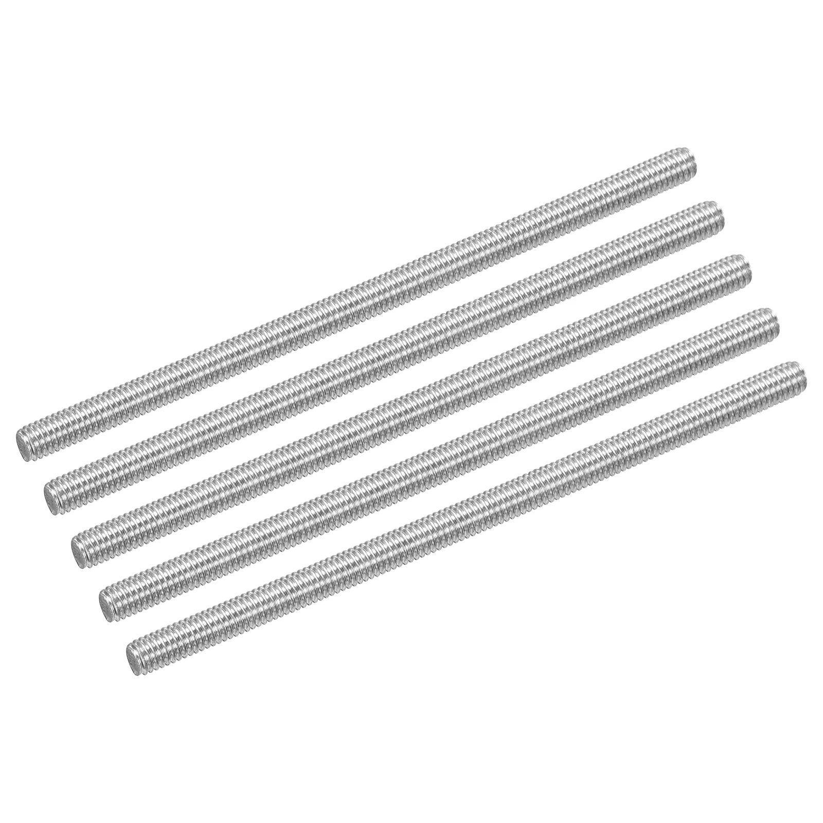 Uxcell 5/10/15pcs M3 M4 M10 Fully Threaded Rod 304 Stainless Steel Right Hand Threads Length 30/40/50/60/70/80/90/100/130mm