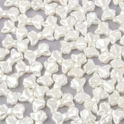 50/100pcs 15x9x4mm ABS Pearl Bowknot Bow Tie Acrylic Spacer Loose Beads Charms For DIY Jewelry Making Finding Accessories