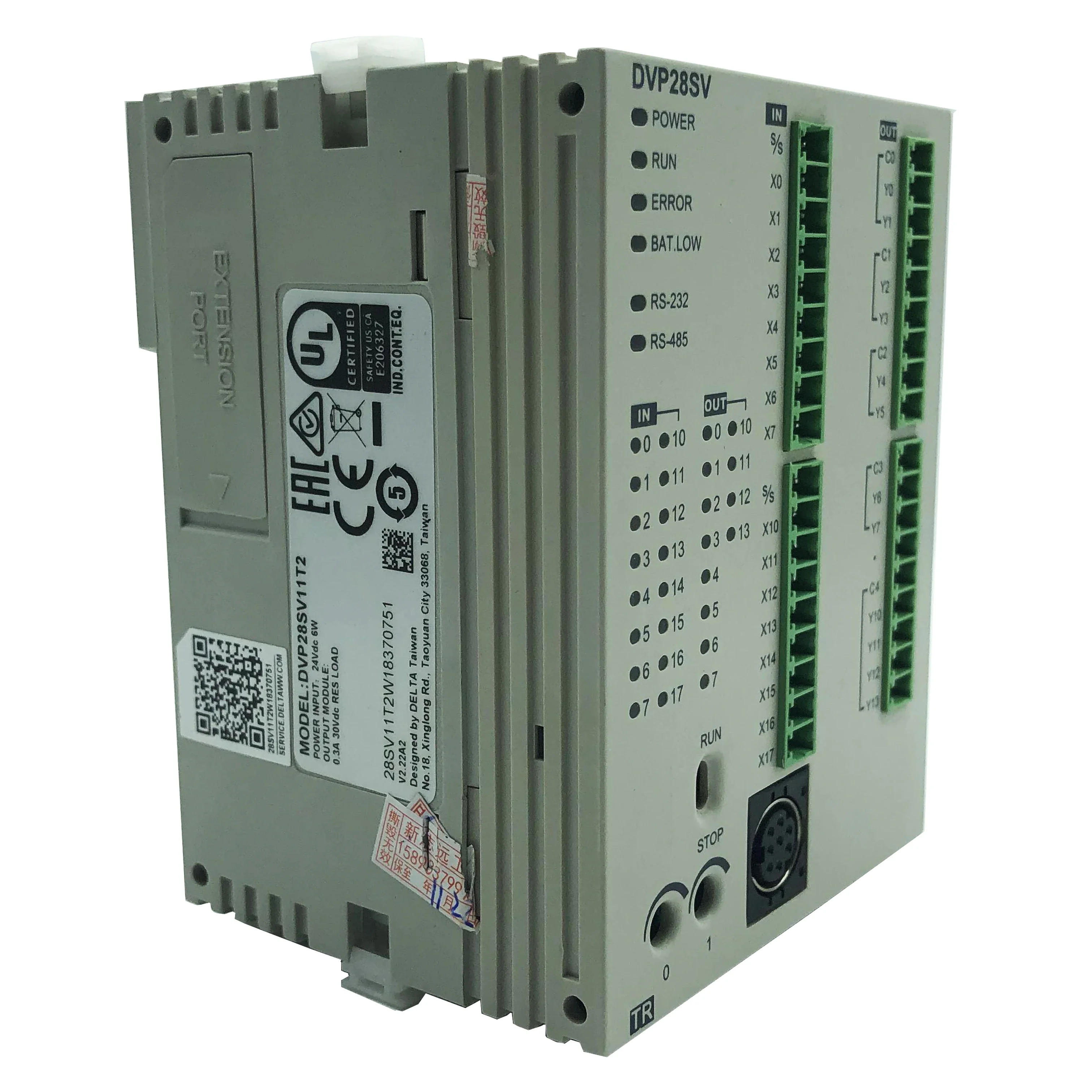 Original PLC Module Stock in Warehouse, Ready to Ship, DVP28SV11T2, New