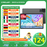 Teclast T65 Max 13 Inch Android 14 Tablet 8 Core Mediatek Helio G99 (8+12) Max. 20Gb Ram 256Gb Rom 10000Mah Battery Dual Sim Network 4g and Call 1920X1200 Gps Widevine L1 for Netflix