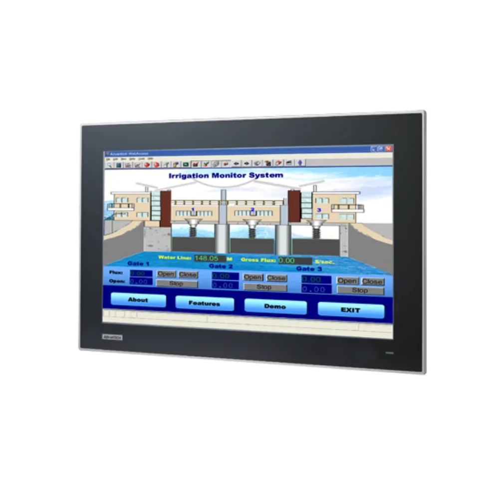 Advantech FPM-7181W 18.5 Inch WXGA PCAP Touch Control Direct VGA, and  DVI Ports Industrial Touchscreen Monitor