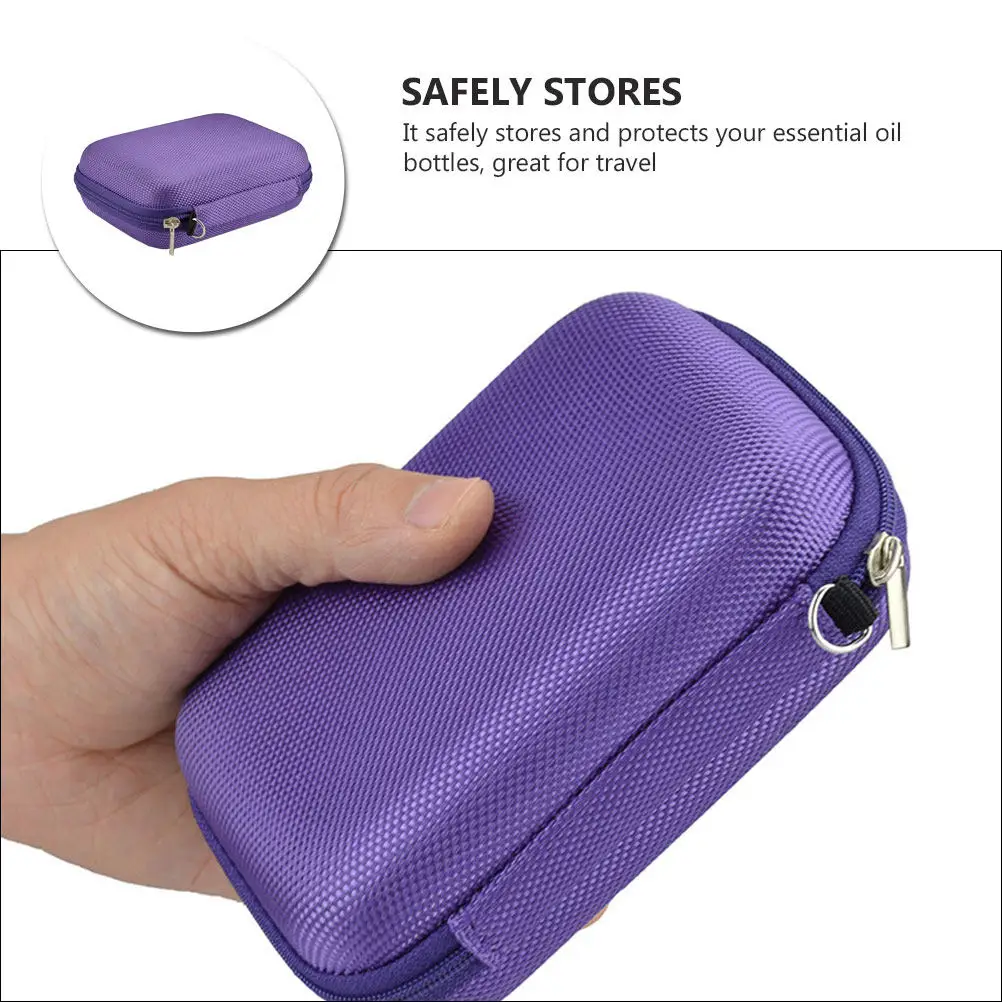 

Портативный мини-органайзер для 10 роликовых флаконов с эфирными маслами, дорожный футляр для хранения