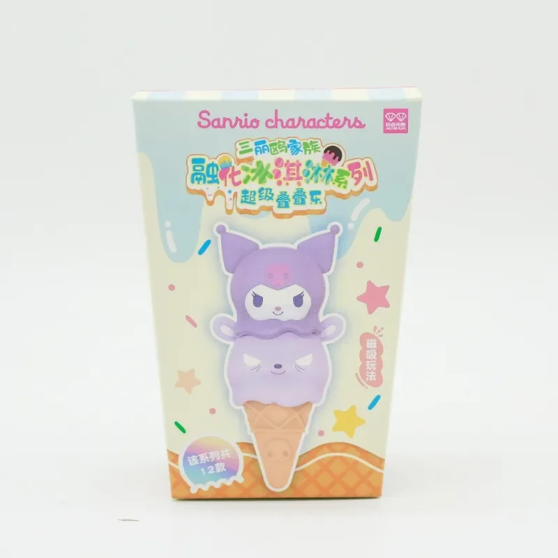 Sanrio – boîte aveugle de série de crème glacée fondante, jouets mignons Kuromi My Melody, modèle de poupée, jouets de collection, ornements