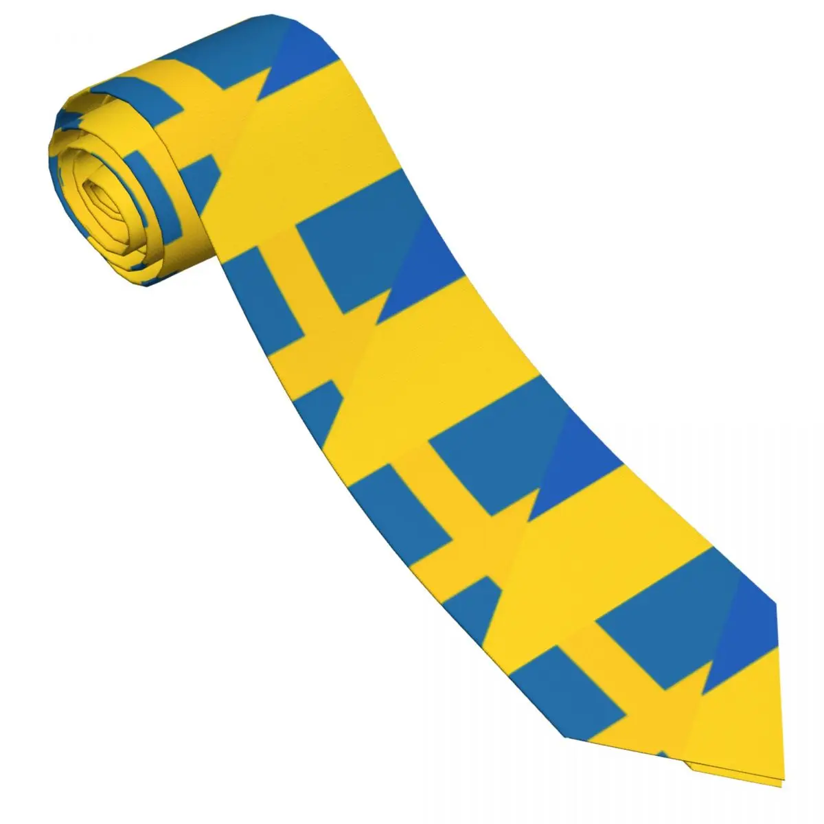 Tie For Men Formal Skinny Neckties Classic Men's Flag Of Sweden And Ukraine Wedding Tie Gentleman Narrow