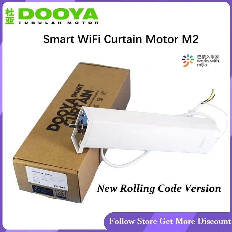 

Dooya Smart Curtain Motor M2 Intelligent Wifi motor For Smart Home Device Wireless Remote Control Via Mijia Mi Home APP