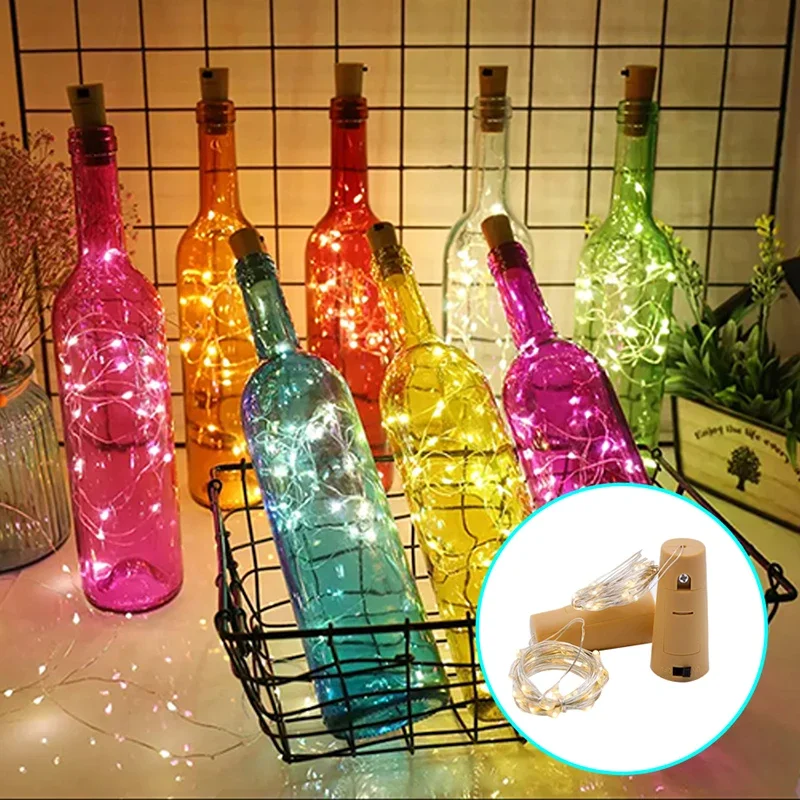 LED Fairy Cooper Wire Light, Gypsophila Icicle String, Holiday, Christmas Party, Garland, Table Lamp Decor, 6Pcs a Pack