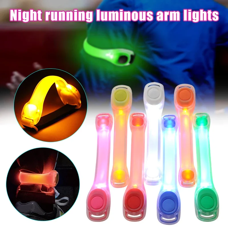 LED Light Up Armband Adjustable Wearable Running Arm Belt Glow The Dark for Running Walking Cycling Concert Roller Skates Light