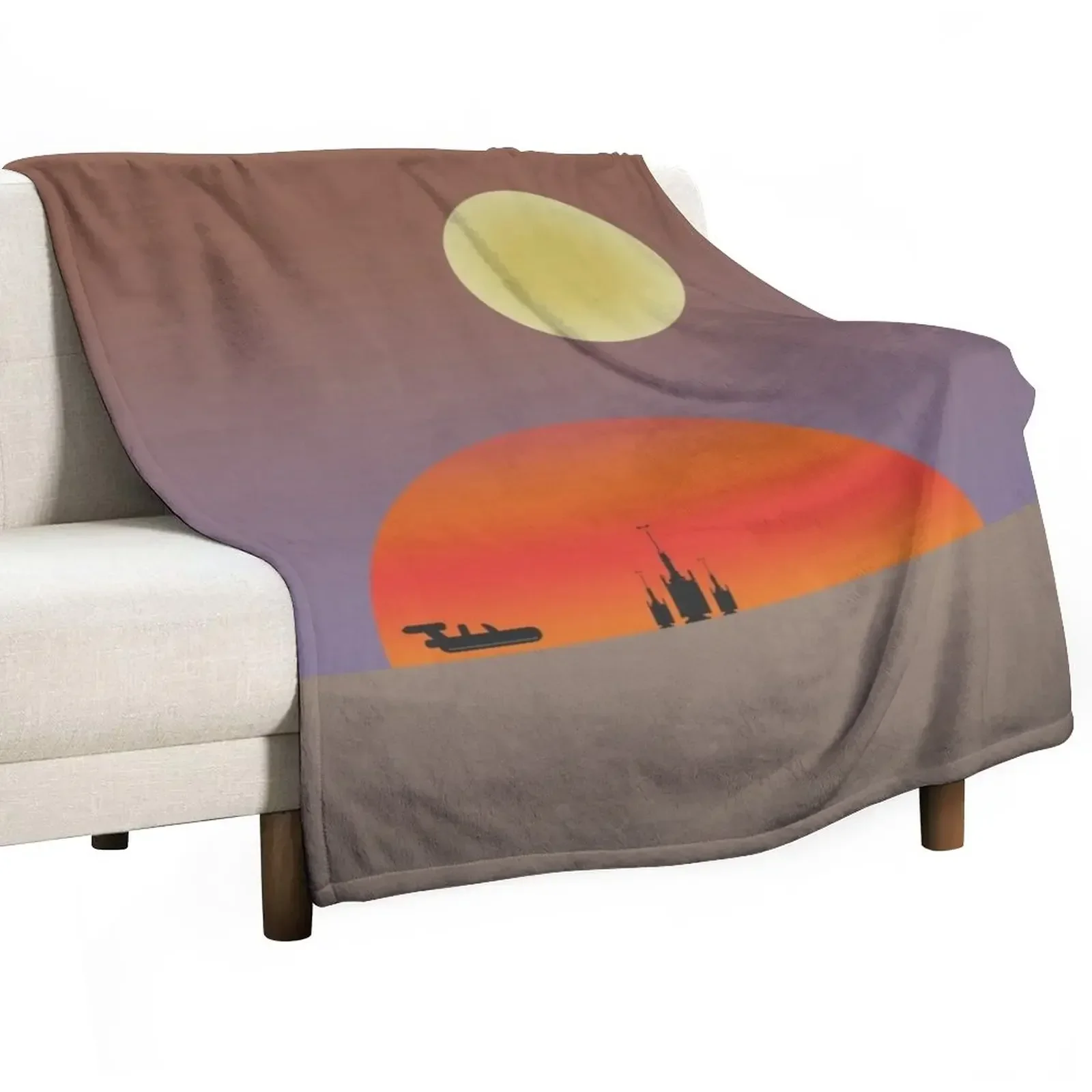 

TATOOINE SUNSET Throw Blanket Luxury Throw Hairys for winter Blankets